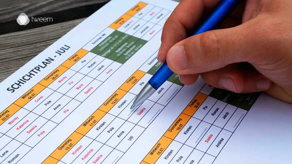 Beneficios clave de la planificacion de horarios y turnos de tweem