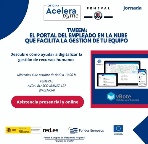 OAP Femeval - Tweem portal del empleado en la nube y de pago por uso