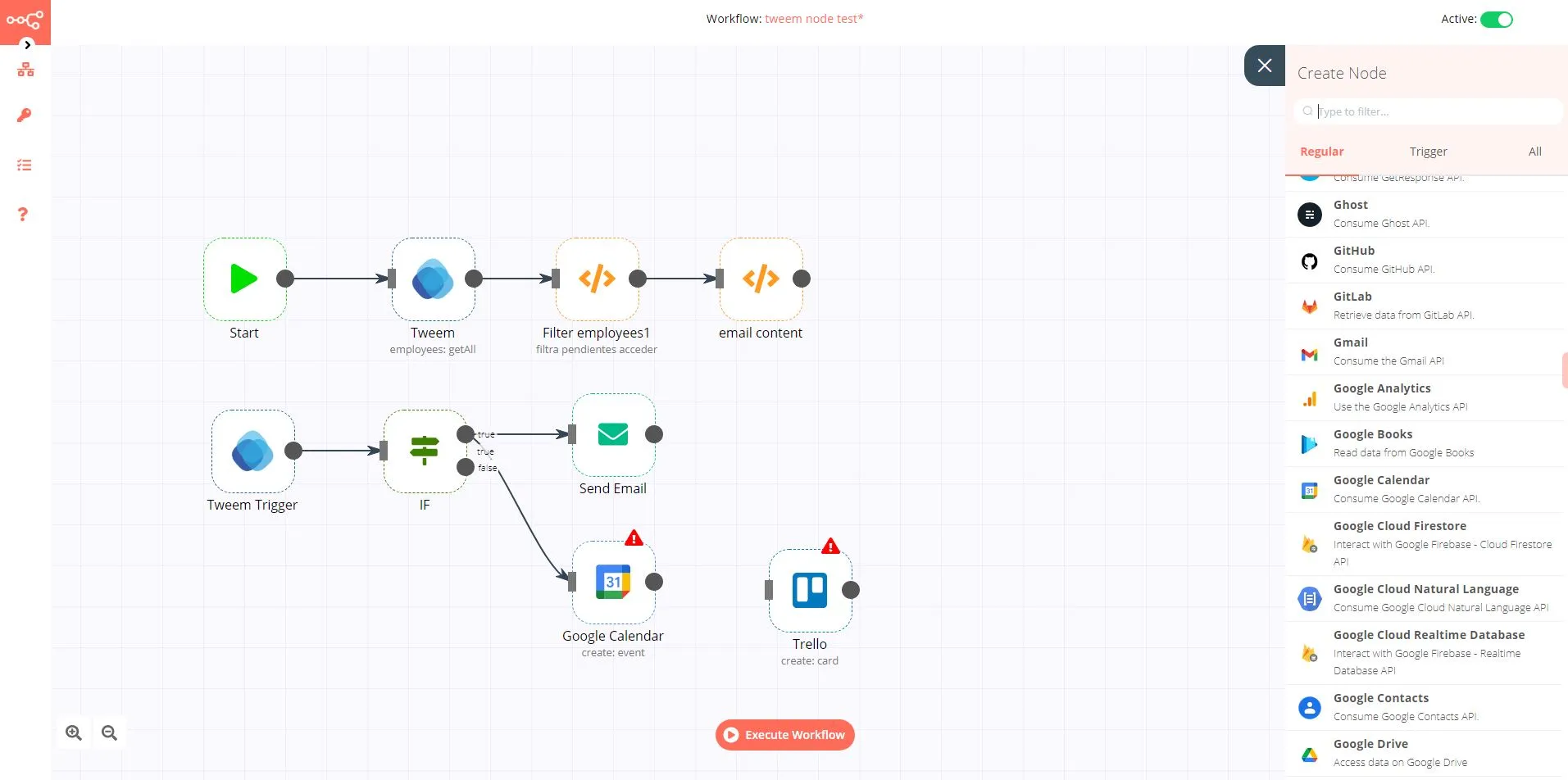 Editor automatizaciones workflows